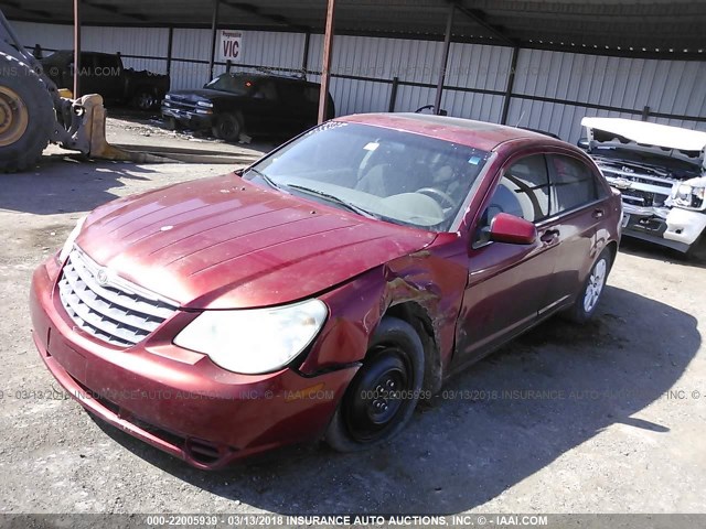 1C3LC46K67N512240 - 2007 CHRYSLER SEBRING MAROON photo 2