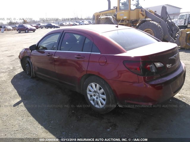 1C3LC46K67N512240 - 2007 CHRYSLER SEBRING MAROON photo 3