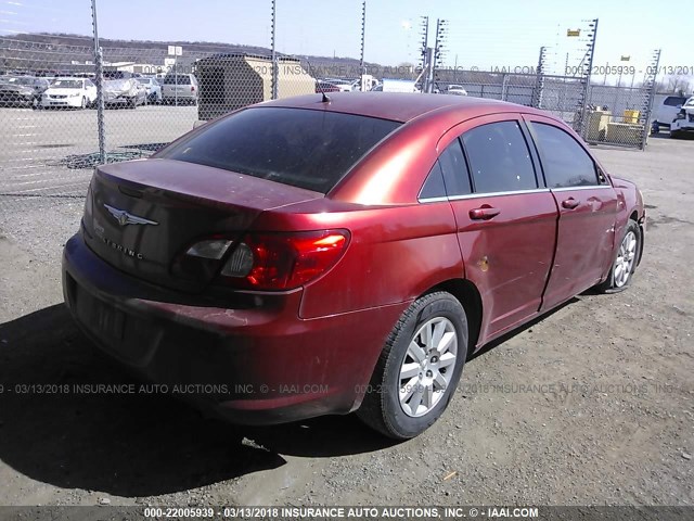 1C3LC46K67N512240 - 2007 CHRYSLER SEBRING MAROON photo 4