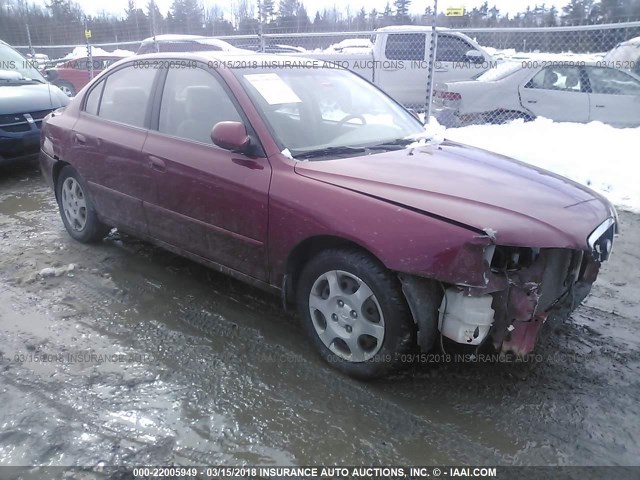 KMHDN45D03U638280 - 2003 HYUNDAI ELANTRA GLS/GT MAROON photo 1