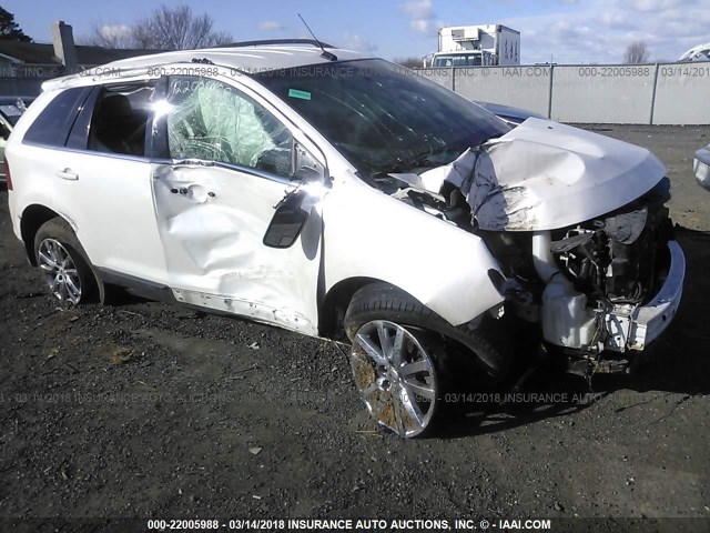 2FMDK3KC7CBA66130 - 2012 FORD EDGE LIMITED WHITE photo 1