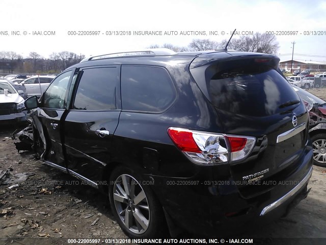 5N1AR2MN6EC602799 - 2014 NISSAN PATHFINDER S/SV/SL/PLATINUM 黑色 照片 3