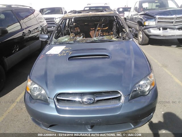 4S3BP676354364737 - 2005 SUBARU LEGACY GT LIMITED BLUE photo 6