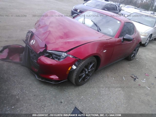 JM1NDAL76H0102973 - 2017 MAZDA MX-5 MIATA CLUB RED photo 2