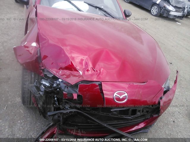 JM1NDAL76H0102973 - 2017 MAZDA MX-5 MIATA CLUB RED photo 6