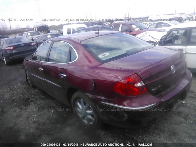 2G4WC582881169683 - 2008 BUICK LACROSSE CX RED photo 3