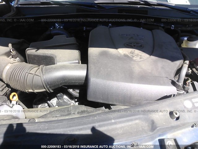 3TMCZ5AN9GM024380 - 2016 TOYOTA TACOMA DBL CAB/SR/SR5/TRD SPT/OR BLUE photo 10