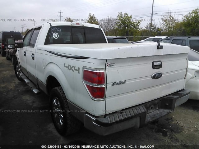 1FTPW14V09FB06595 - 2009 FORD F150 SUPERCREW WHITE photo 3