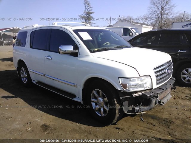 5N3AA08A36N812308 - 2006 INFINITI QX56 WHITE photo 1