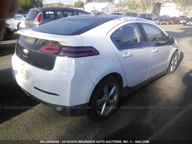 1G1RE6E43CU120968 - 2012 CHEVROLET VOLT WHITE photo 4