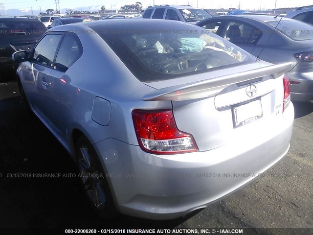 JTKJF5C78B3013503 - 2011 TOYOTA SCION TC 银色 照片 3