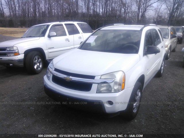 2CNDL23F866021730 - 2006 CHEVROLET EQUINOX LS WHITE photo 2