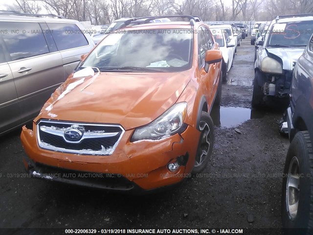 JF2GPAGC8E8301884 - 2014 SUBARU XV CROSSTREK 2.0 LIMITED ORANGE photo 2