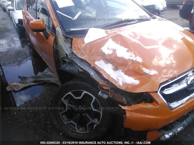 JF2GPAGC8E8301884 - 2014 SUBARU XV CROSSTREK 2.0 LIMITED ORANGE photo 6