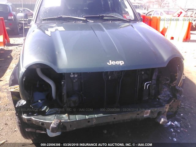 1J4GL48K73W529086 - 2003 JEEP LIBERTY SPORT/FREEDOM მწვანე ფოტო 6