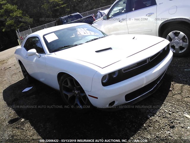 2C3CDZAG7FH723824 - 2015 DODGE CHALLENGER SXT WHITE photo 1