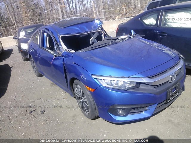 19XFC1F71HE019395 - 2017 HONDA CIVIC EXL BLUE photo 1