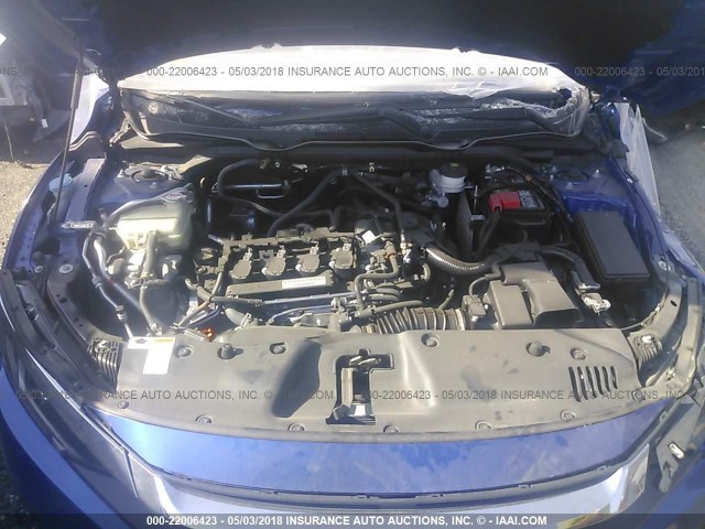19XFC1F71HE019395 - 2017 HONDA CIVIC EXL BLUE photo 10