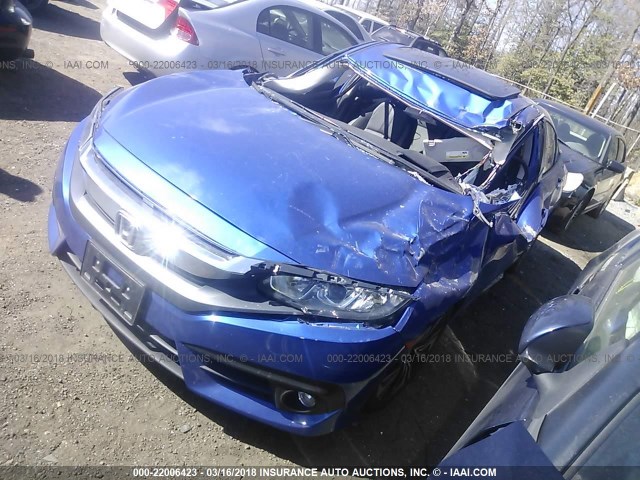 19XFC1F71HE019395 - 2017 HONDA CIVIC EXL BLUE photo 2