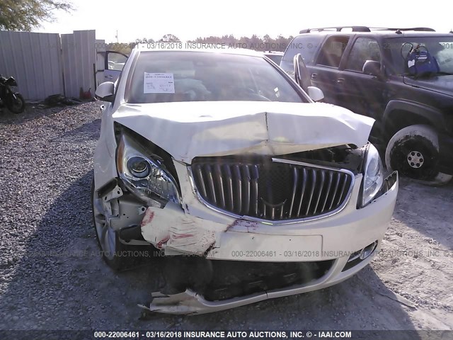 1G4PS5SK2E4235273 - 2014 BUICK VERANO WHITE photo 6