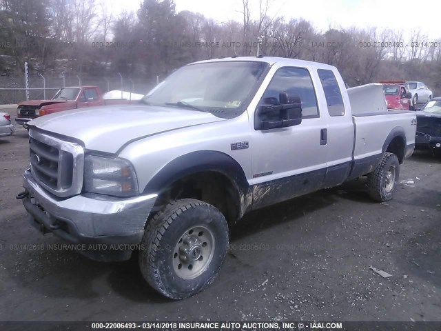 1FTSX31F7YEE54401 - 2000 FORD F350 SRW SUPER DUTY SILVER photo 2