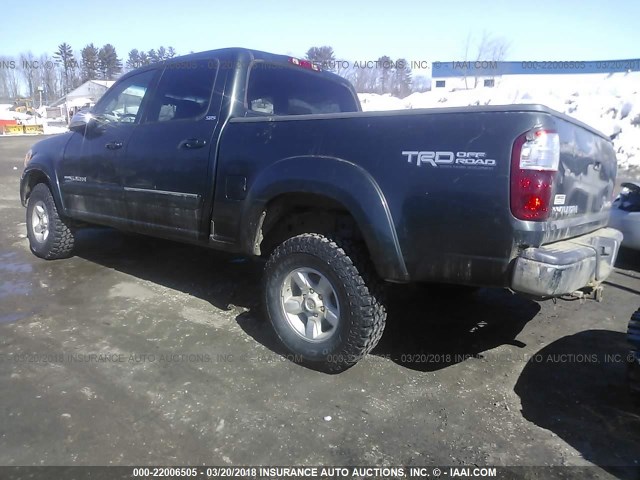 5TBDT44186S535899 - 2006 TOYOTA TUNDRA DOUBLE CAB SR5 GREEN photo 3