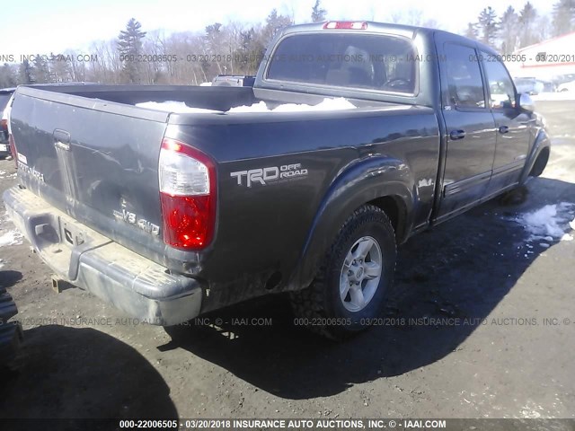 5TBDT44186S535899 - 2006 TOYOTA TUNDRA DOUBLE CAB SR5 GREEN photo 4