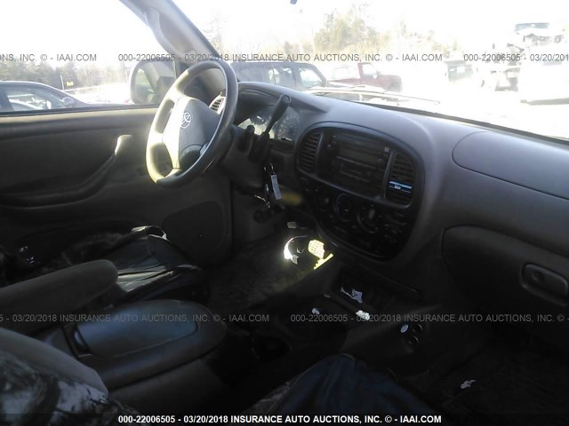 5TBDT44186S535899 - 2006 TOYOTA TUNDRA DOUBLE CAB SR5 GREEN photo 5