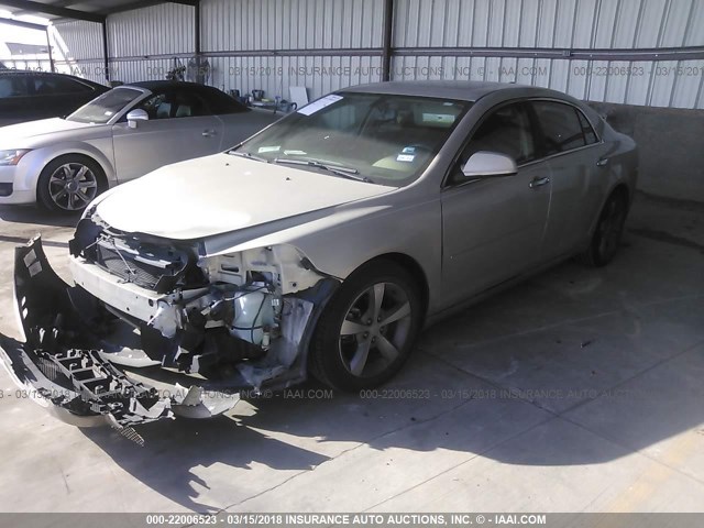 1G1ZC5E05CF205747 - 2012 CHEVROLET MALIBU 1LT 金色 照片 2