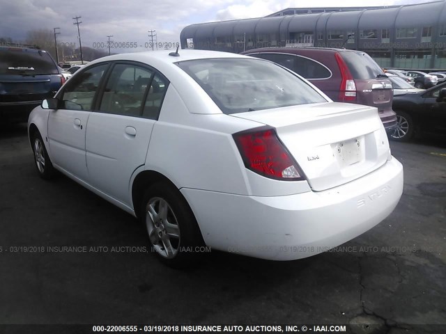 1G8AJ55F67Z138640 - 2007 SATURN ION LEVEL 2 WHITE photo 3