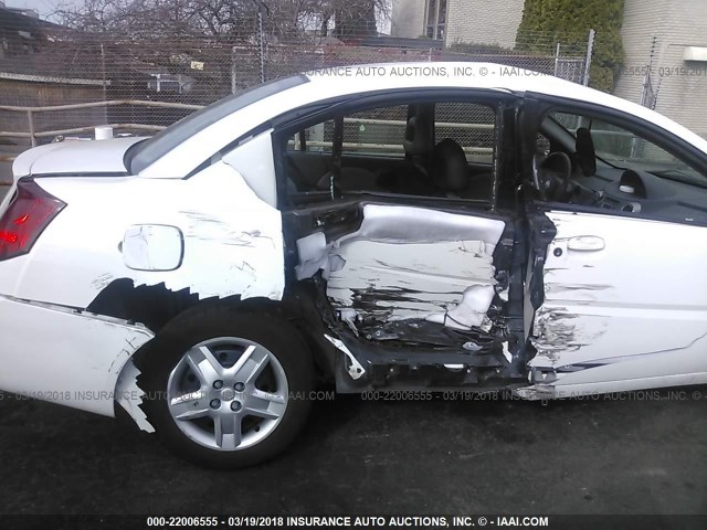 1G8AJ55F67Z138640 - 2007 SATURN ION LEVEL 2 WHITE photo 6