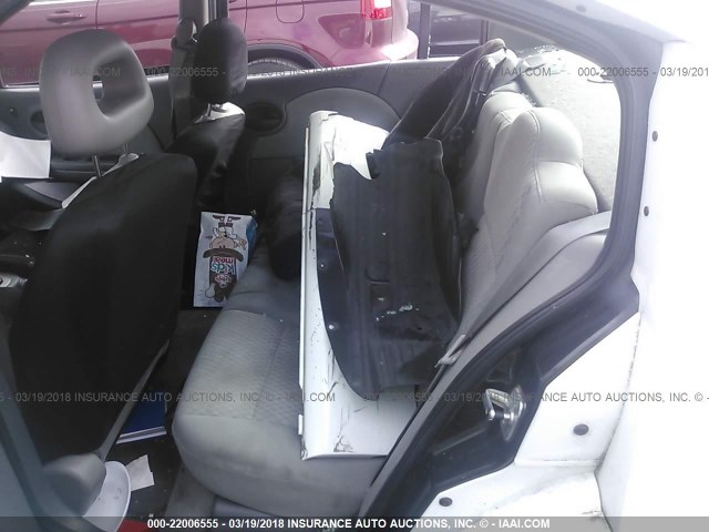 1G8AJ55F67Z138640 - 2007 SATURN ION LEVEL 2 WHITE photo 8