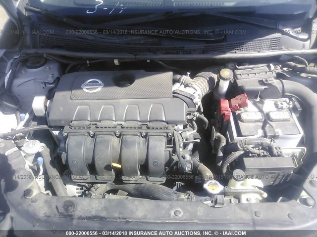 3N1AB7AP0DL662773 - 2013 NISSAN SENTRA S/SV/SR/SL SILVER photo 10