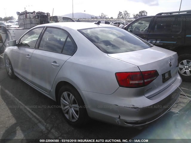 3VWLA7AJ9FM329308 - 2015 VOLKSWAGEN JETTA TDI SILVER photo 3