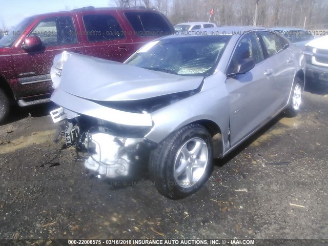 1G1ZB5ST6HF262872 - 2017 CHEVROLET MALIBU LS 灰色 照片 2