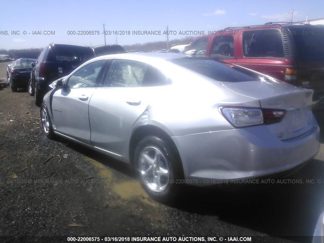 1G1ZB5ST6HF262872 - 2017 CHEVROLET MALIBU LS 灰色 照片 3