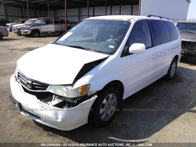 5FNRL18933B131615 - 2003 HONDA ODYSSEY EXL თეთრი ფოტო 2