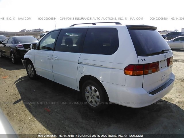 5FNRL18933B131615 - 2003 HONDA ODYSSEY EXL თეთრი ფოტო 3