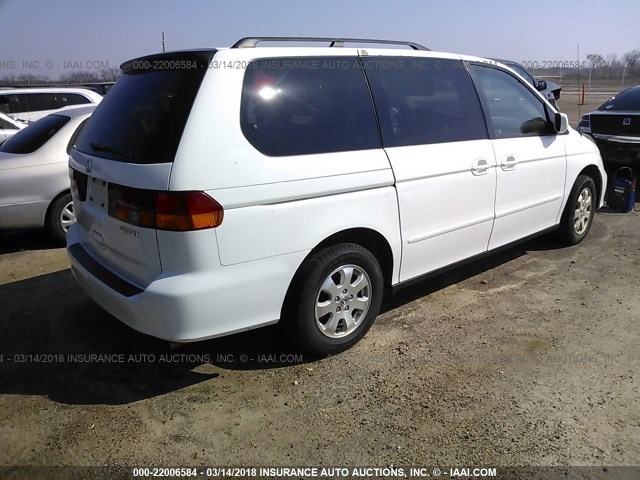 5FNRL18933B131615 - 2003 HONDA ODYSSEY EXL თეთრი ფოტო 4