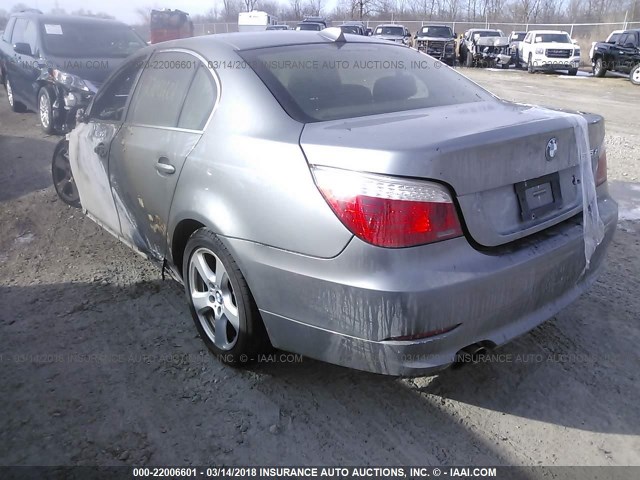 WBANV935X8CW55230 - 2008 BMW 535 XI GRAY photo 3