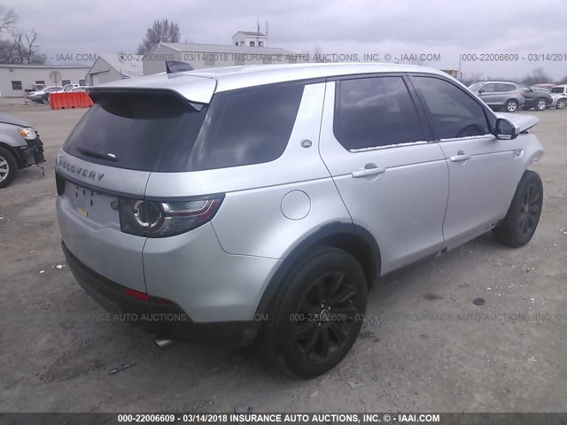 SALCP2BGXHH684821 - 2017 LAND ROVER DISCOVERY SPORT SE GRAY photo 4
