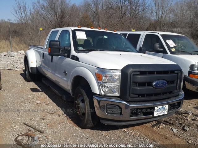 1FT8W3CT0EEA71735 - 2014 FORD F350 SUPER DUTY WHITE photo 1