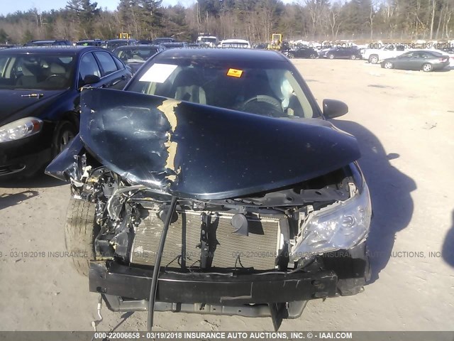 4T4BF1FKXCR163615 - 2012 TOYOTA CAMRY SE/LE/XLE BLACK photo 6