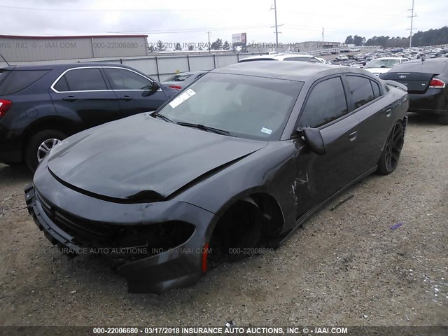 2C3CDXHGXFH870147 - 2015 DODGE CHARGER SXT GRAY photo 2