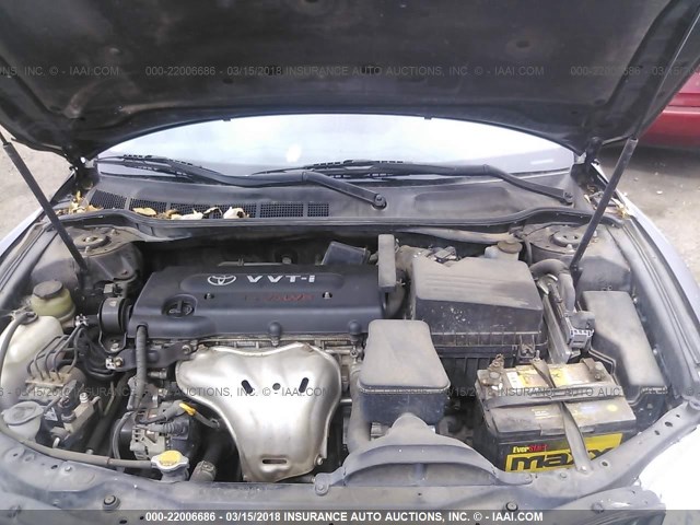 4T1BE46K87U616134 - 2007 TOYOTA CAMRY NEW GENERAT CE/LE/XLE/SE BLACK photo 10
