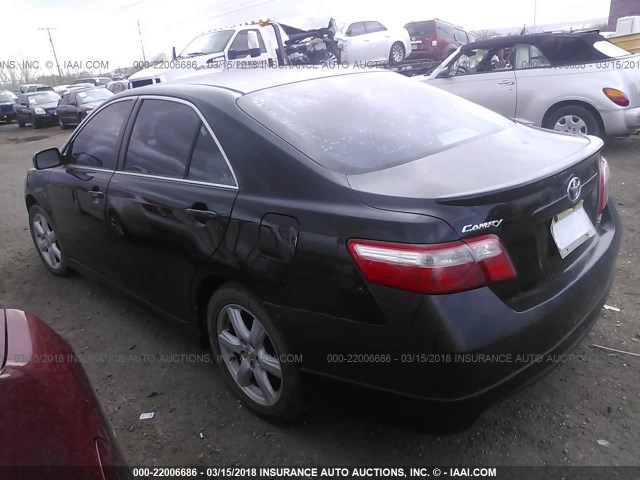 4T1BE46K87U616134 - 2007 TOYOTA CAMRY NEW GENERAT CE/LE/XLE/SE BLACK photo 3