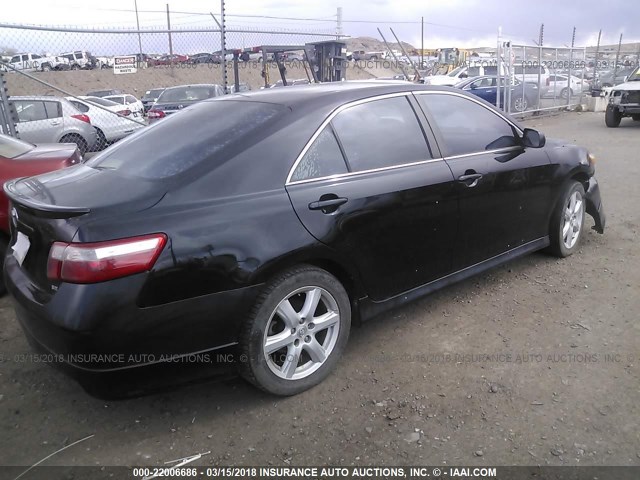 4T1BE46K87U616134 - 2007 TOYOTA CAMRY NEW GENERAT CE/LE/XLE/SE BLACK photo 4