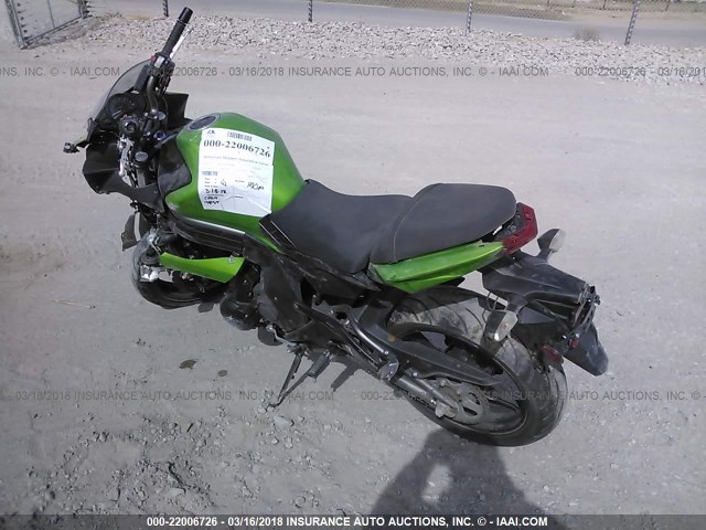 JKAEXEE11CDA04309 - 2012 KAWASAKI EX650 EC GREEN photo 3