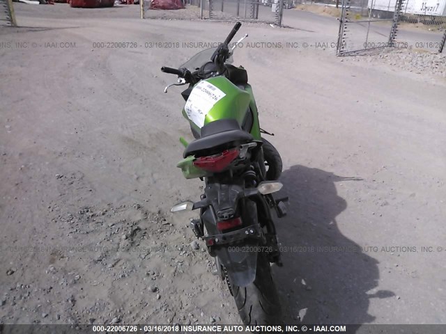 JKAEXEE11CDA04309 - 2012 KAWASAKI EX650 EC GREEN photo 6