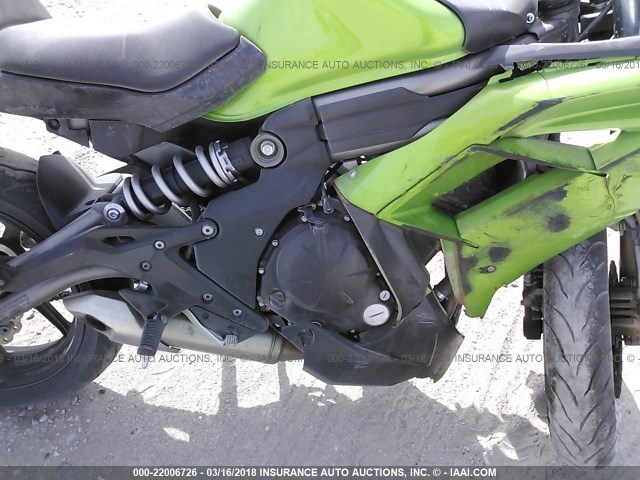 JKAEXEE11CDA04309 - 2012 KAWASAKI EX650 EC GREEN photo 8